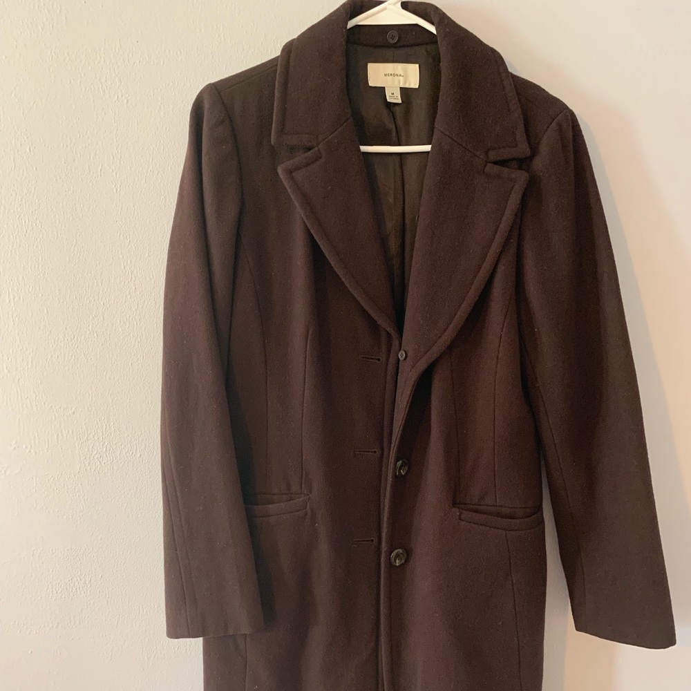 Wool overcoat just in time for fall and winter.